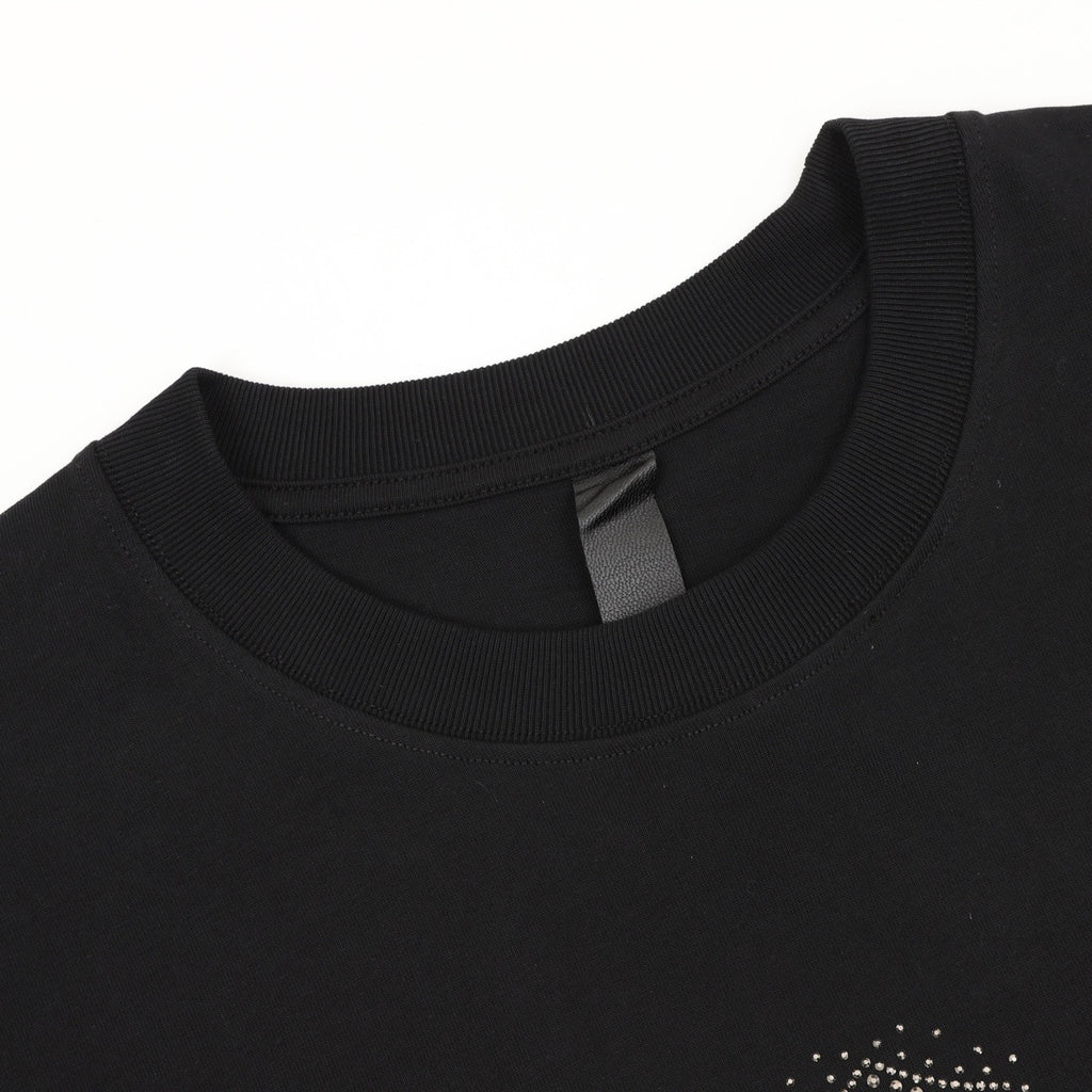 Chrome Hearts Diamond-Studded Cross T-Shirt