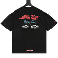 Chrome Hearts Pink Graffiti Print T-Shirt