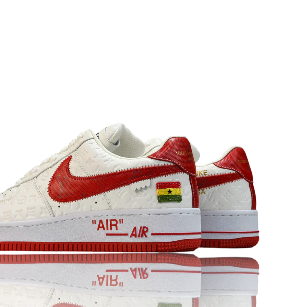 Louis Vuittоп x AF1 By Virgil Abloh 'White Red'
