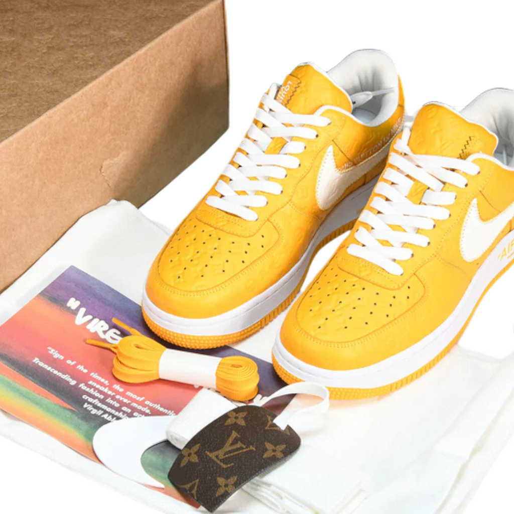 Louis Vuittоп x AF1 By Virgil Abloh 'White Yellow'