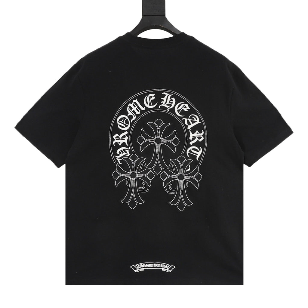 Chrome Hearts Sanskrit Cross Round-Neck T-Shirt