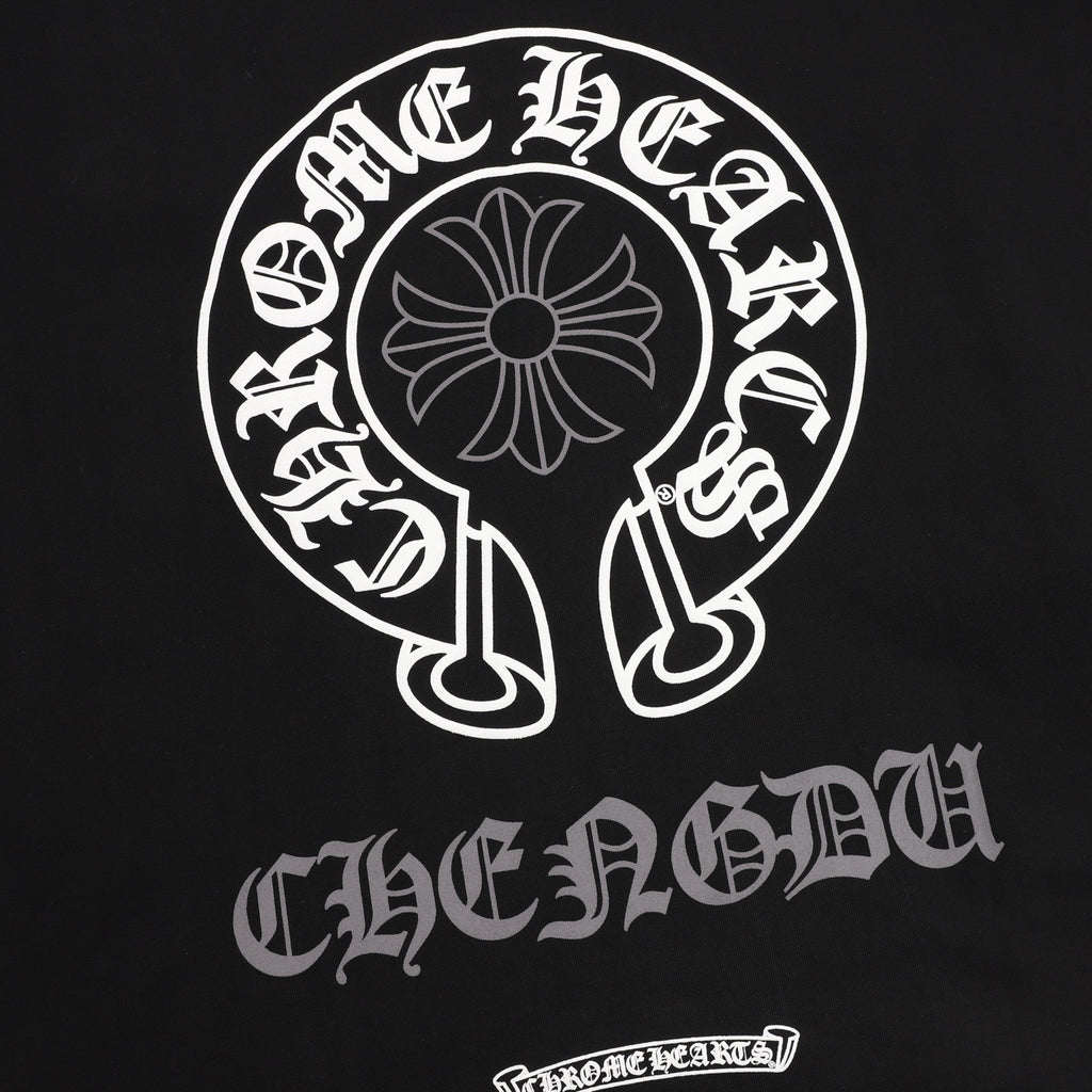 Chrome Hearts Limited Edition Horseshoe Cross Print T-Shirt