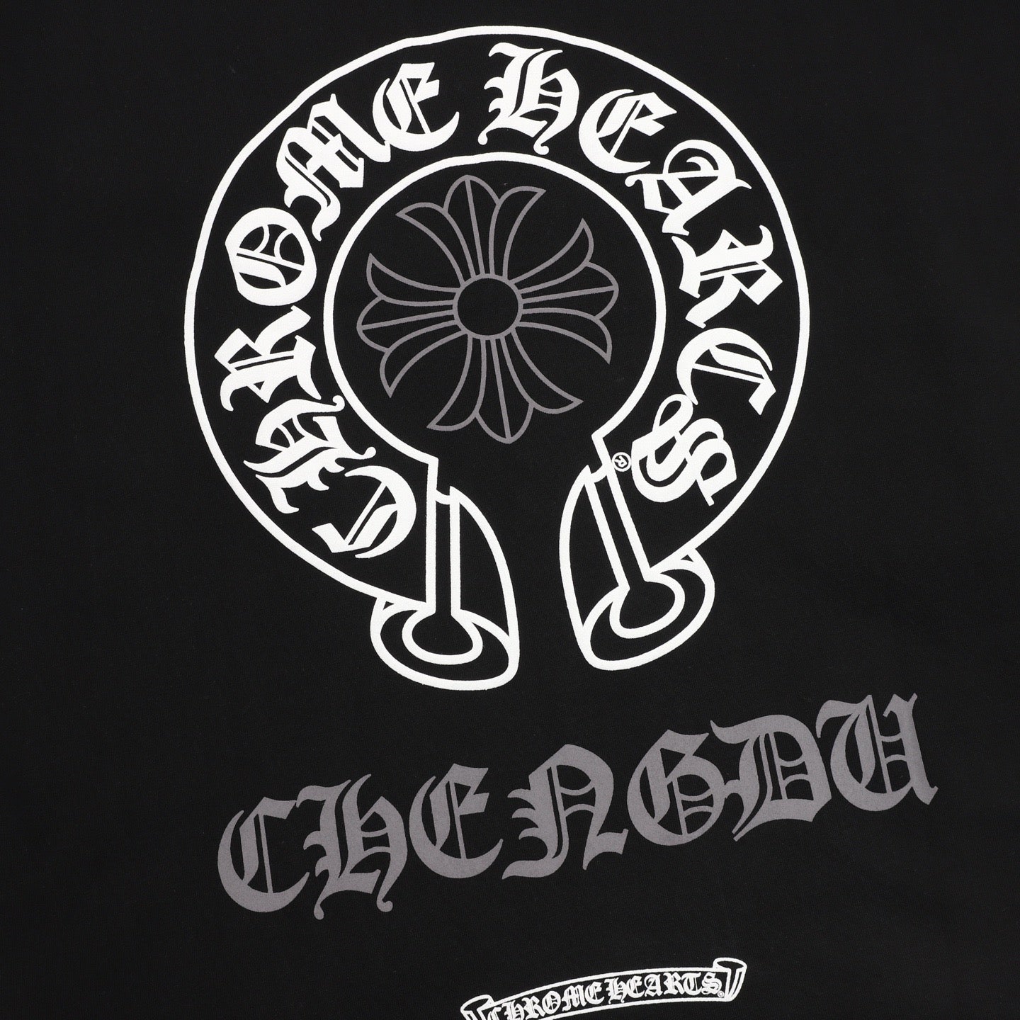 Chrome Hearts Limited Edition Horseshoe Cross Print T-Shirt