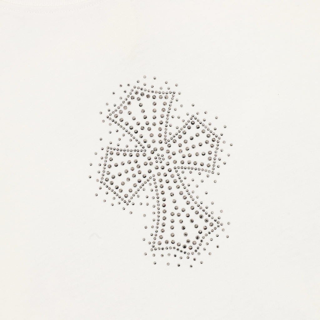 Chrome Hearts Diamond-Studded Cross T-Shirt