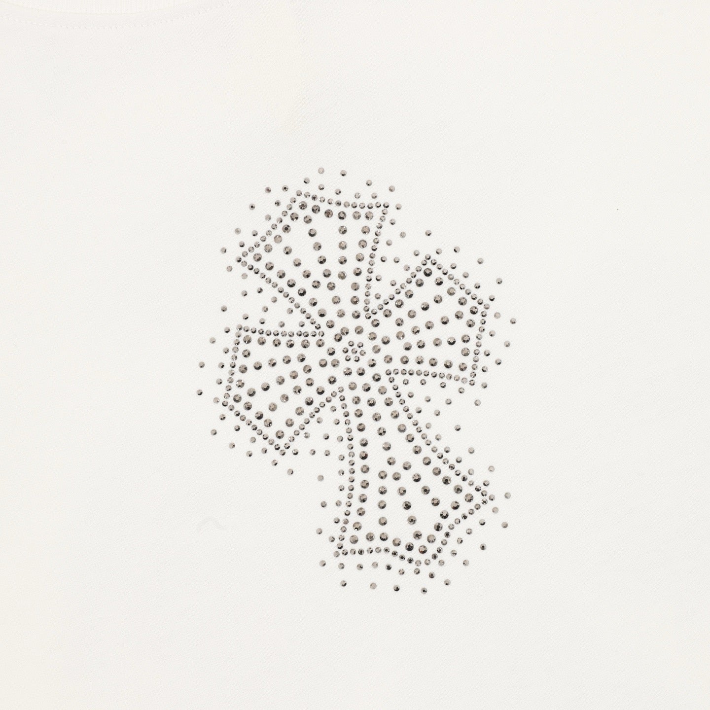 Chrome Hearts Diamond-Studded Cross T-Shirt