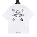 Camiseta de cuello redondo con cruz sánscrita Chrome Hearts