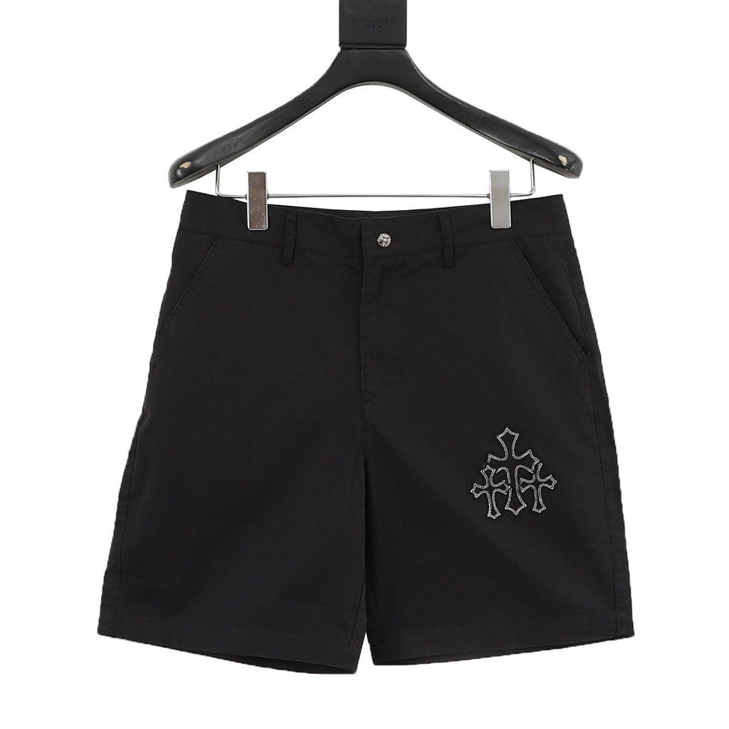 Chrome Hearts Cross-Pattern Embroidered Shorts