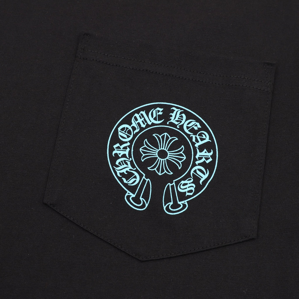 Chrome Hearts Blue Cross Print T-Shirt