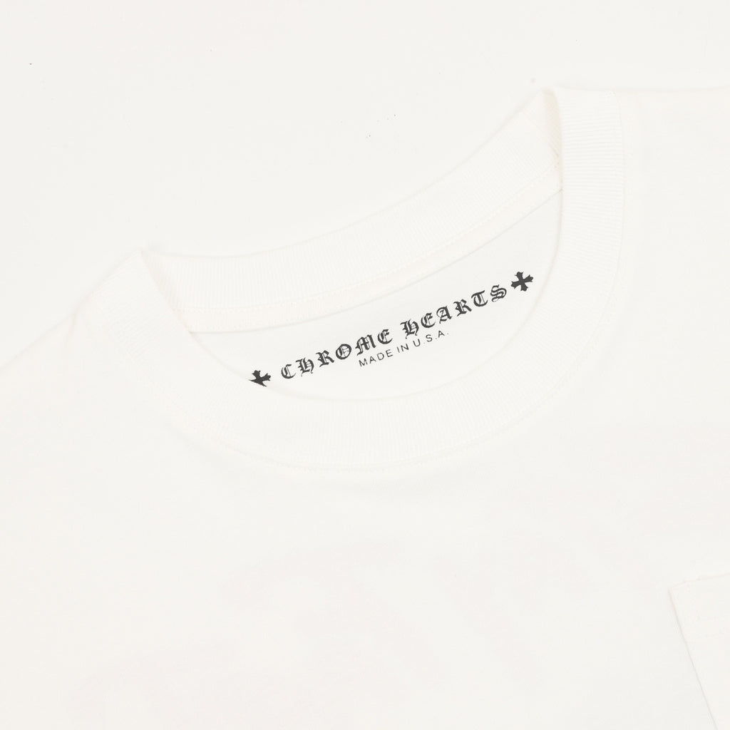Chrome Hearts Pink Graffiti Print T-Shirt