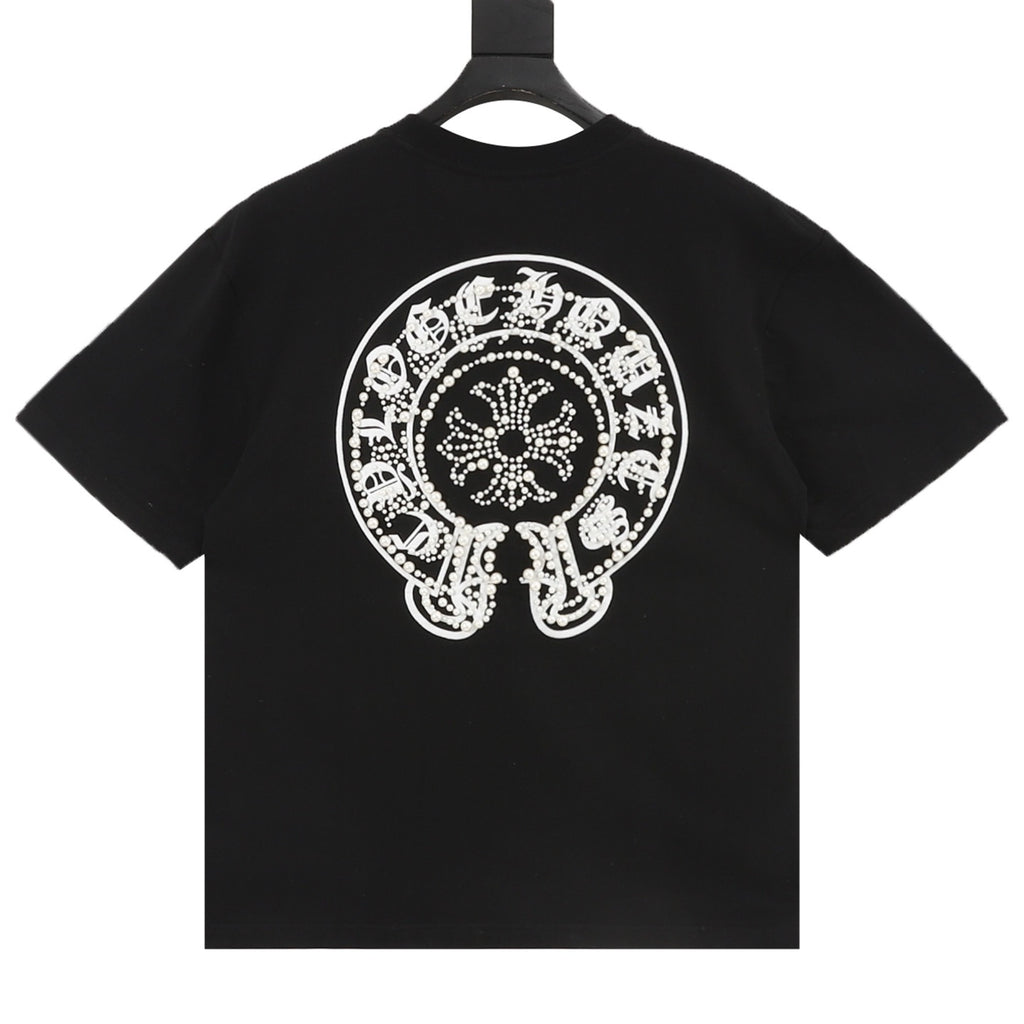 Chrome Hearts Pearl and Horse Shoe T-Shirt