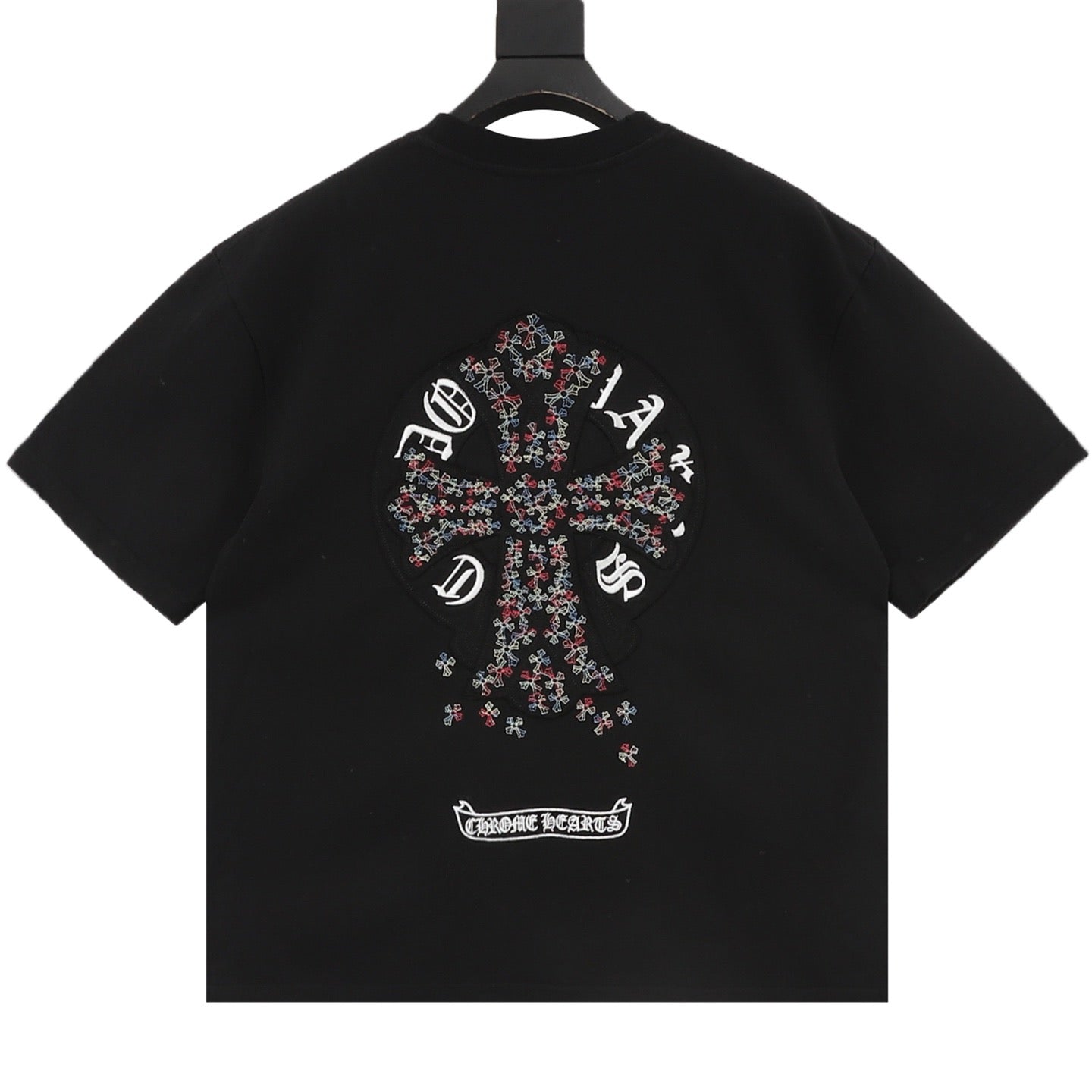Chrome Hearts Colorful Cross-Stitch T-Shirt