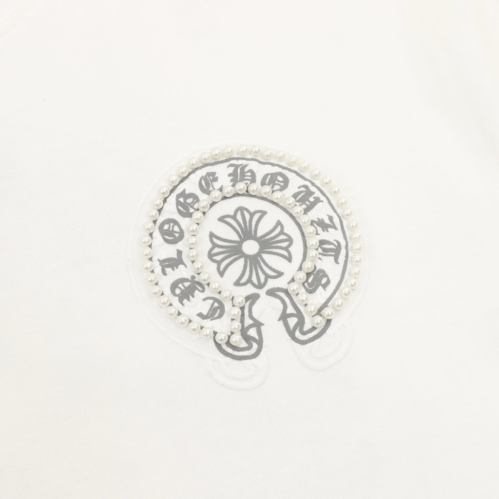 Chrome Hearts Pearl and Horse Shoe T-Shirt