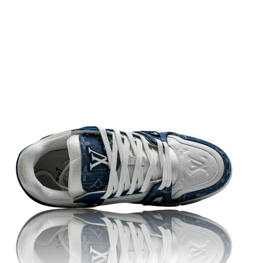 Louis Vuittоп Trainer Low 'Monogram Denim White Blue'