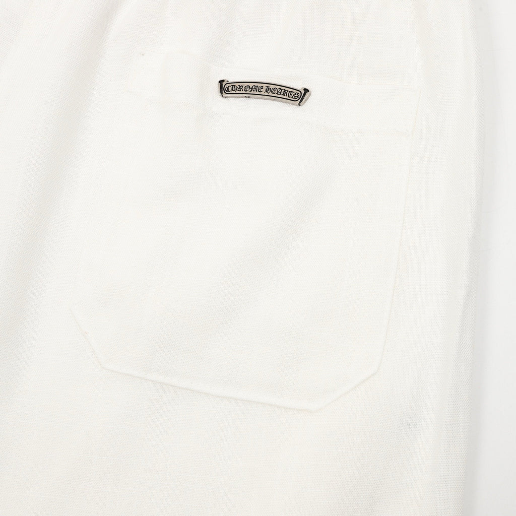 Pantalones cortos bordados con patrón de cruz Chrome Hearts