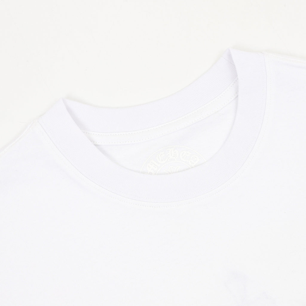 Camiseta de cuello redondo Chrome Hearts Sanskrit Cross