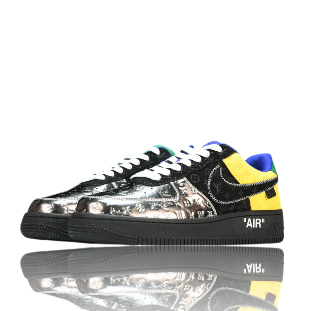 Louis Vuittоп x AF1 By Virgil Abloh ‘Black Metallic Silver’