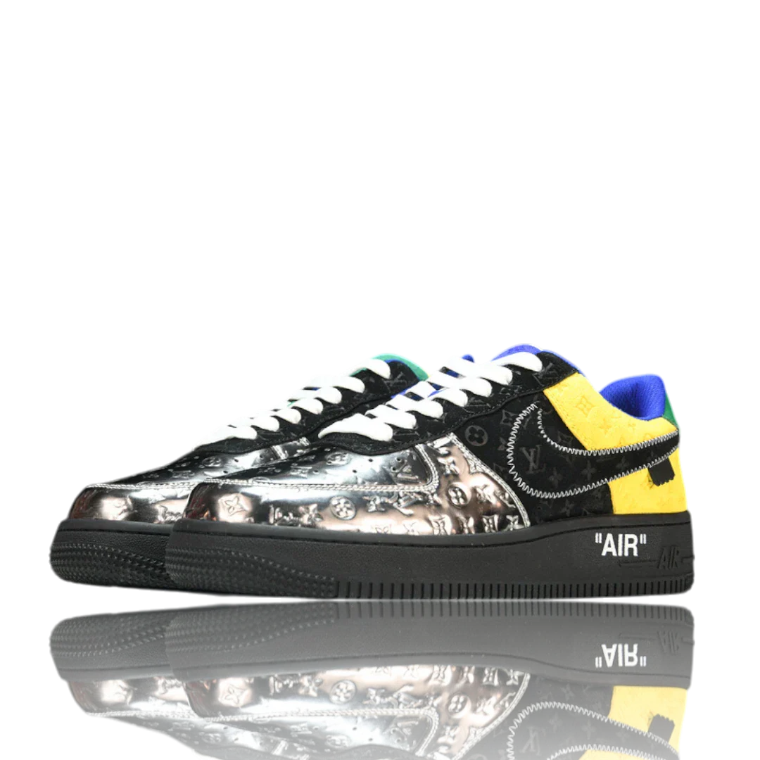 Louis Vuittоп x AF1 By Virgil Abloh ‘Black Metallic Silver’