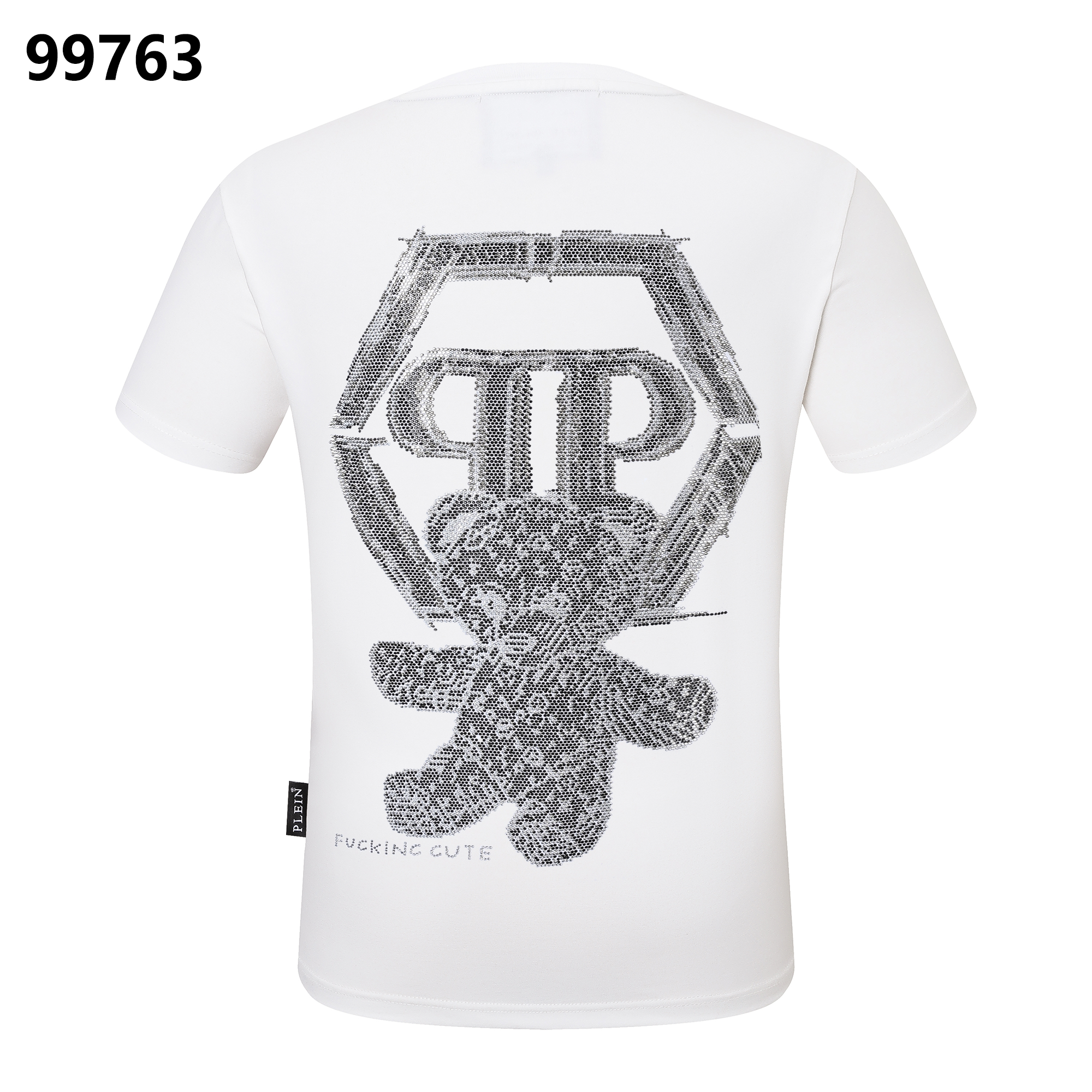 PHILIPP PLEIN Bear Embroidered Round-Neck T-Shirt
