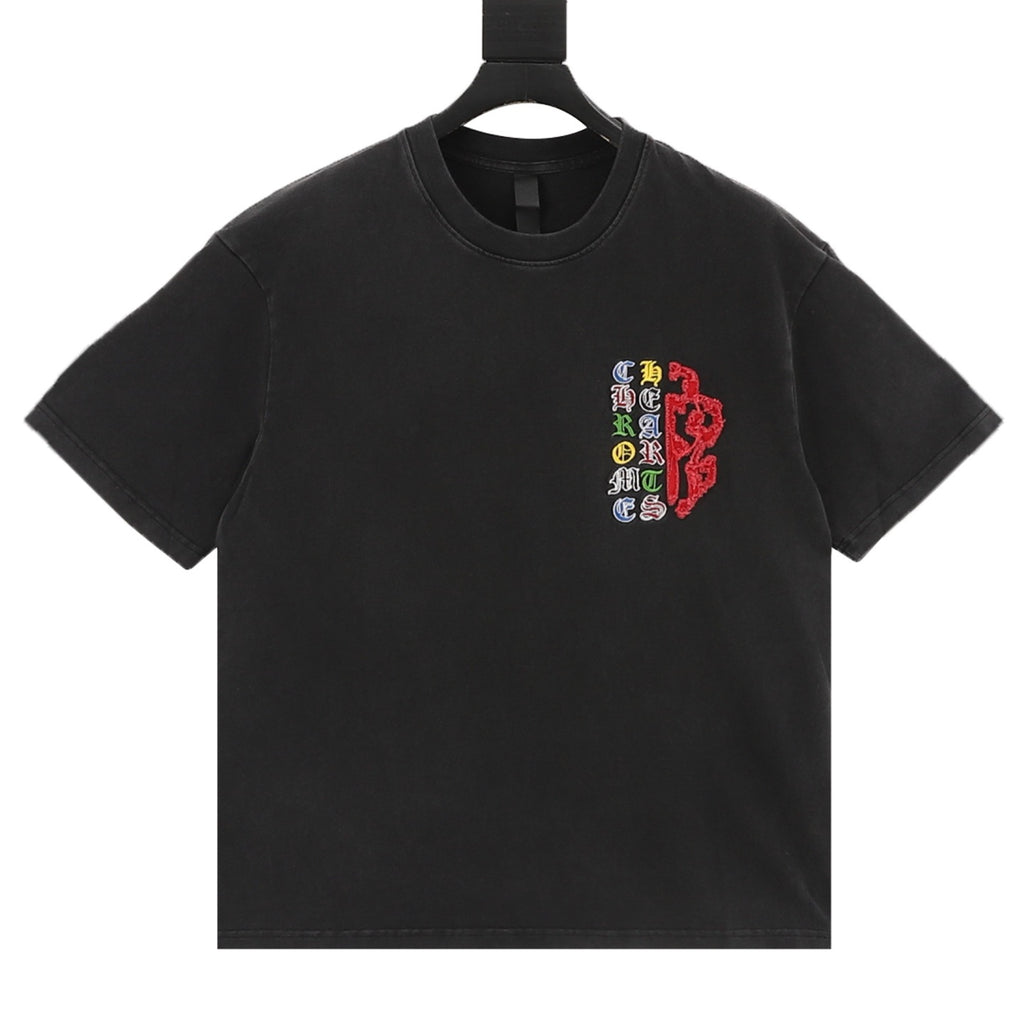 Chrome Hearts Appliqué Embroidered T-Shirt