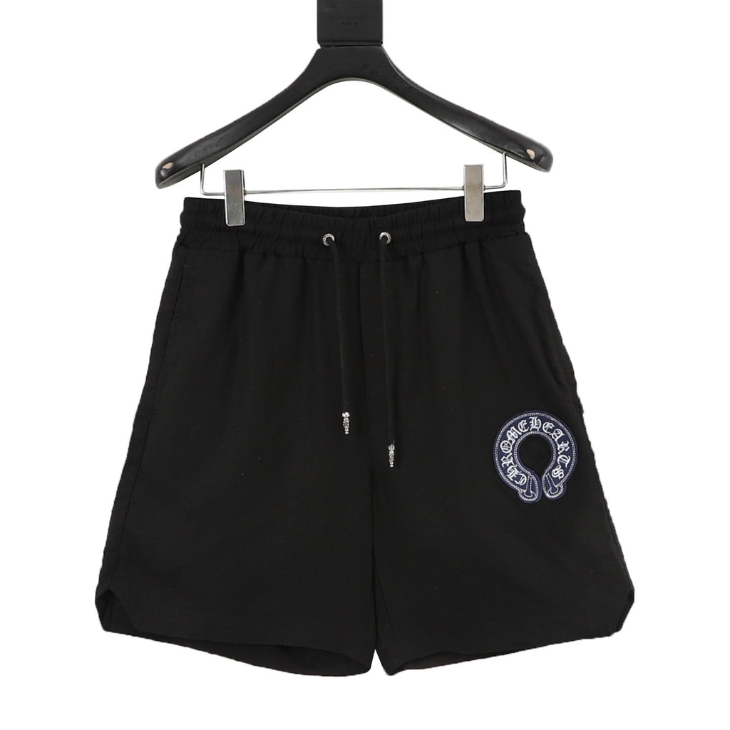 Pantalones cortos bordados con estampado de cruz de Chrome Hearts