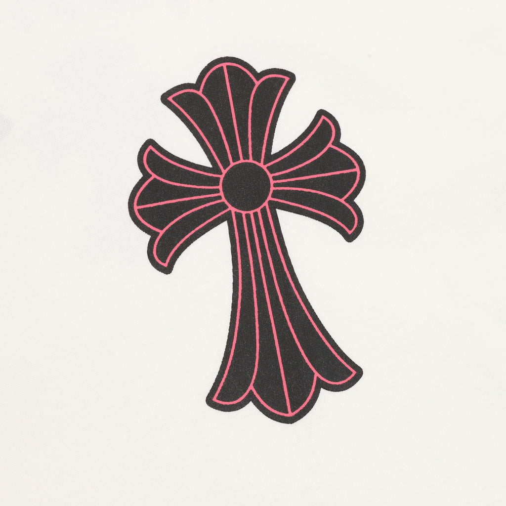 Chrome Hearts Black and Red Cross T-shirt