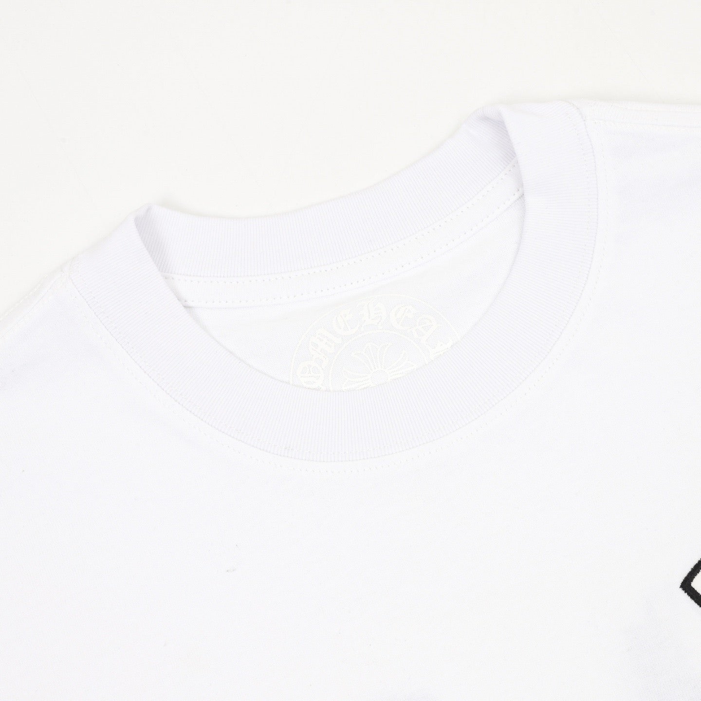 Chrome Hearts Front and Back Embroidered Crewneck T-Shirt