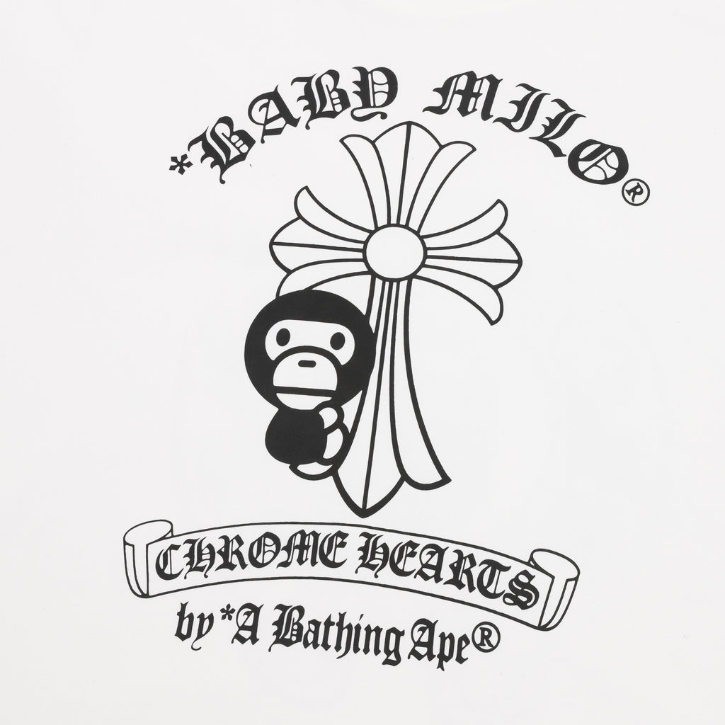 BAPE X Chrome Classic Letter Print T-Shirt