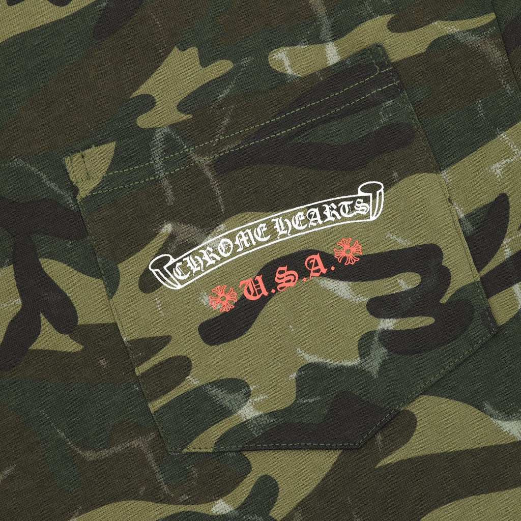 Chrome Hearts Camouflage-Printed T-Shirt