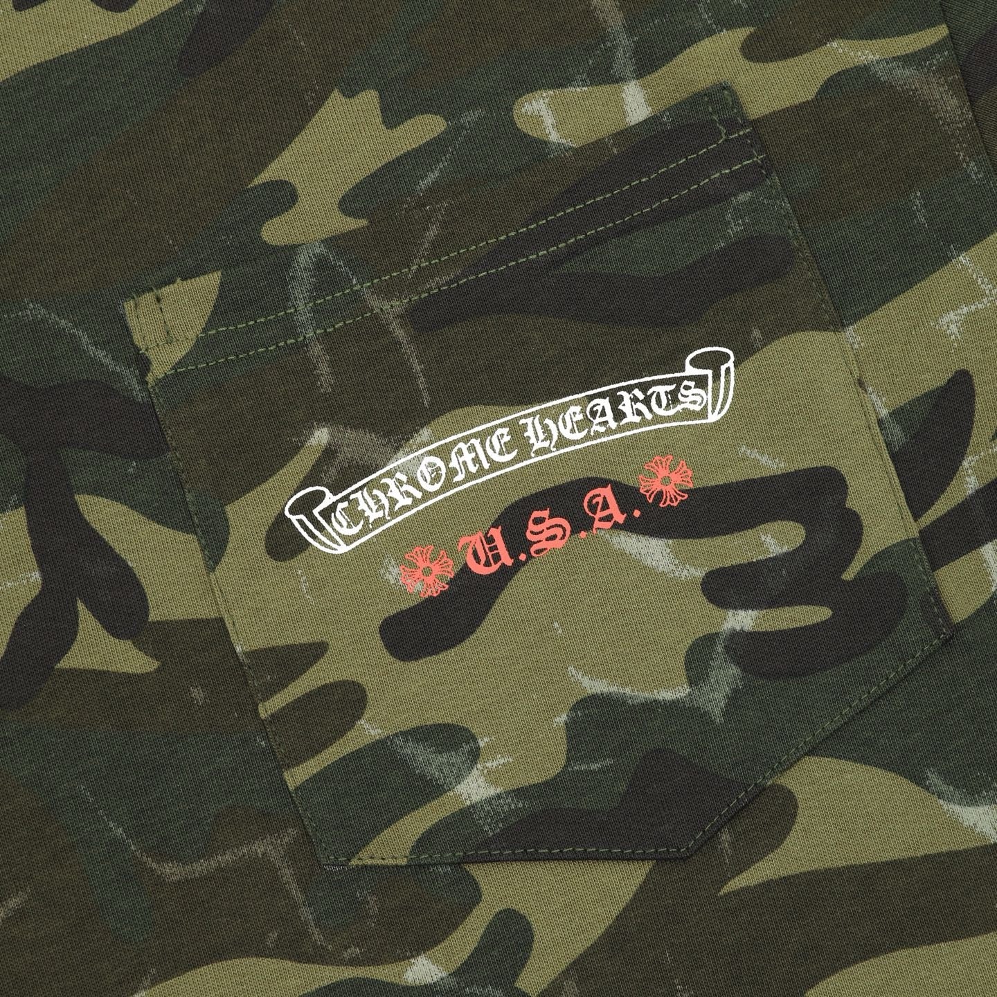 Chrome Hearts Camouflage-Printed T-Shirt