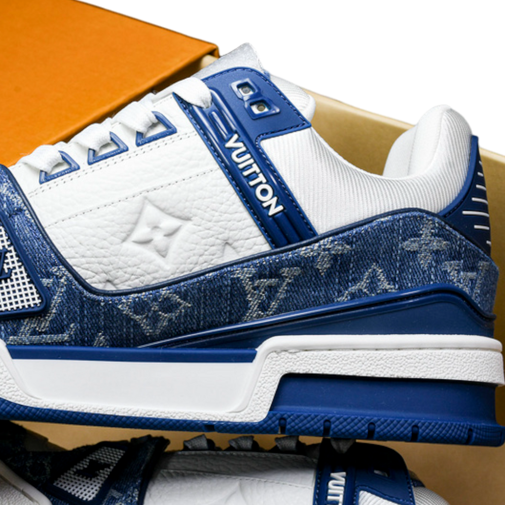 Louis Vuittоп Trainer Low 'Monogram Denim White Blue'