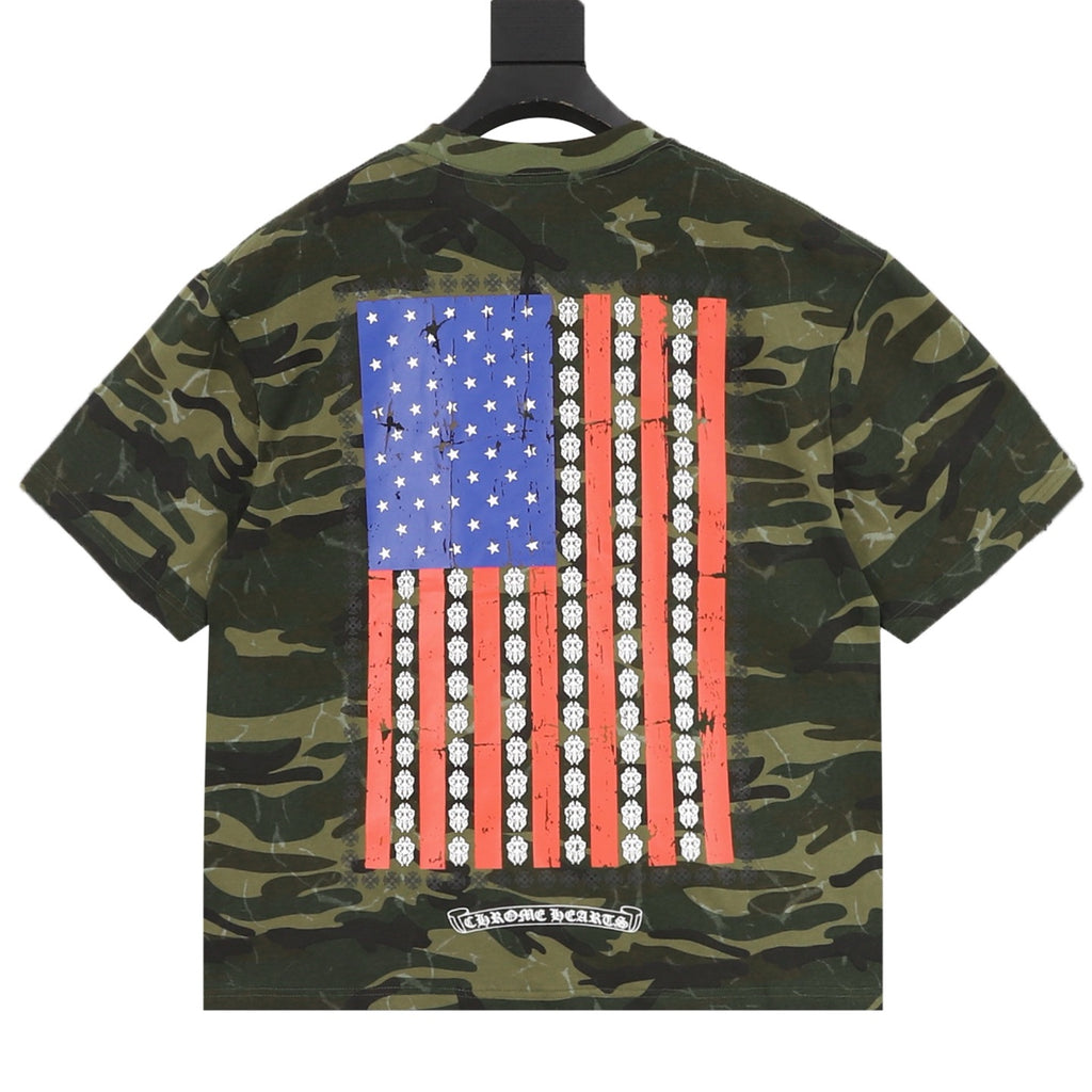 Chrome Hearts Camouflage-Printed T-Shirt