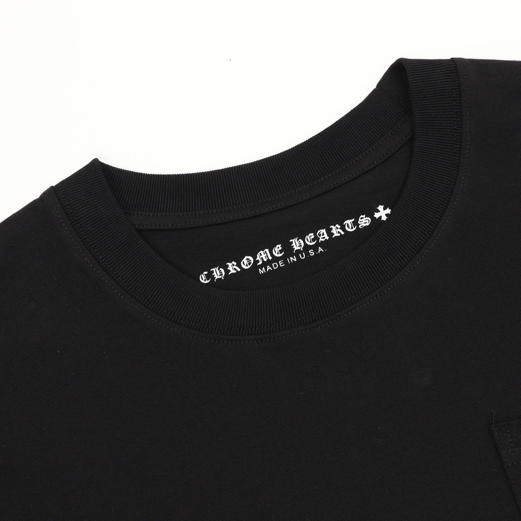 Chrome Hearts Pink Graffiti Print T-Shirt