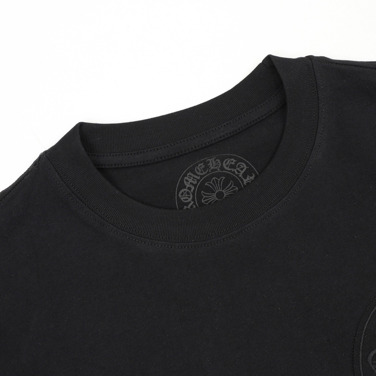 Chrome Hearts Front and Back Embroidered Crewneck T-Shirt