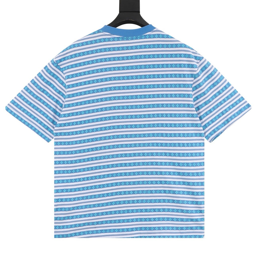 Chrome Hearts Cross-Striped T-Shirt