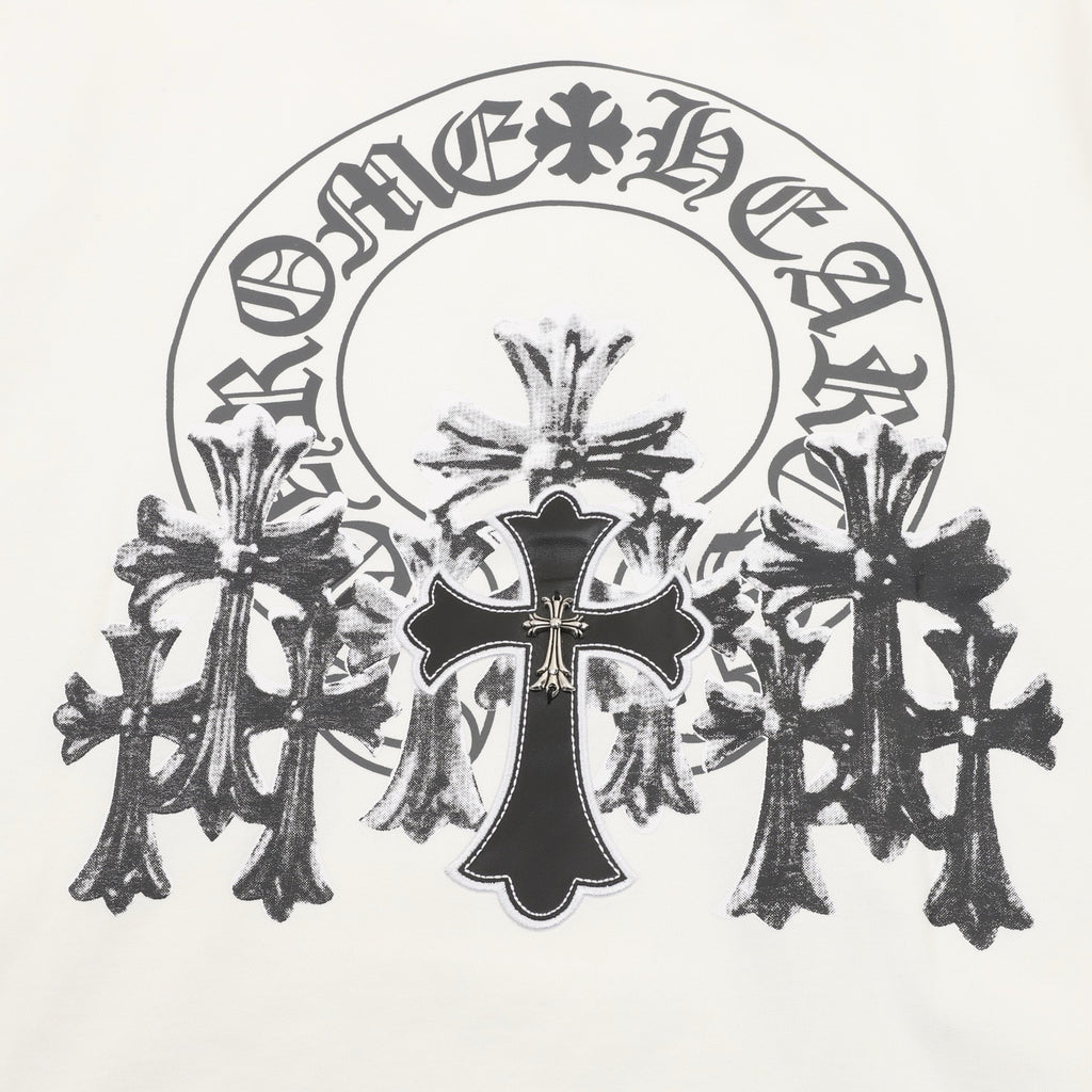 Camiseta con estampado de cruz de Chrome Hearts