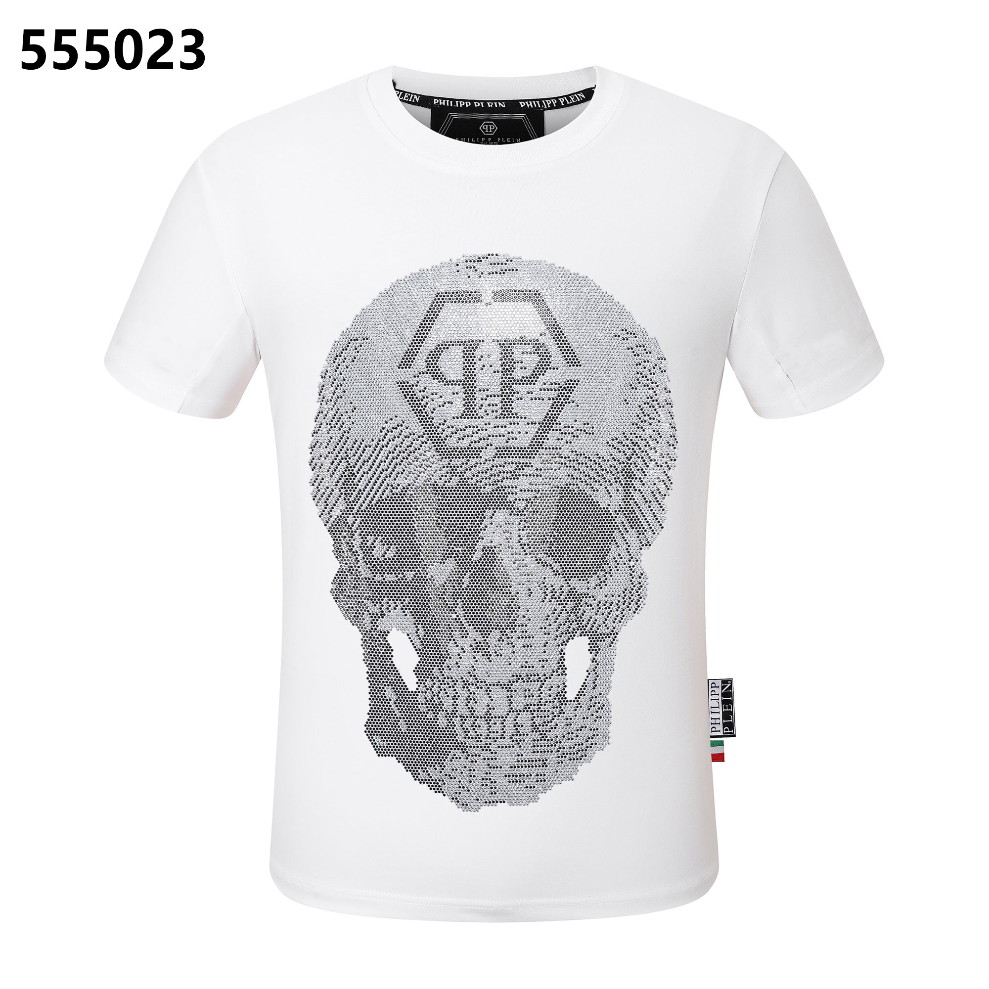 PHILIPP PLEIN Round-neck T-shirt with a skull design