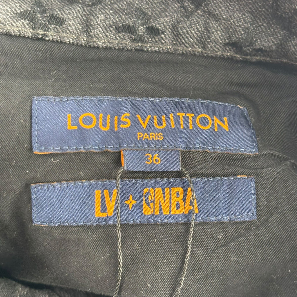 Louis Vuitton NBA Monogram Logo Denim Jeans Black