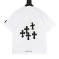 Camiseta de cuello redondo con cruz sánscrita Chrome Hearts