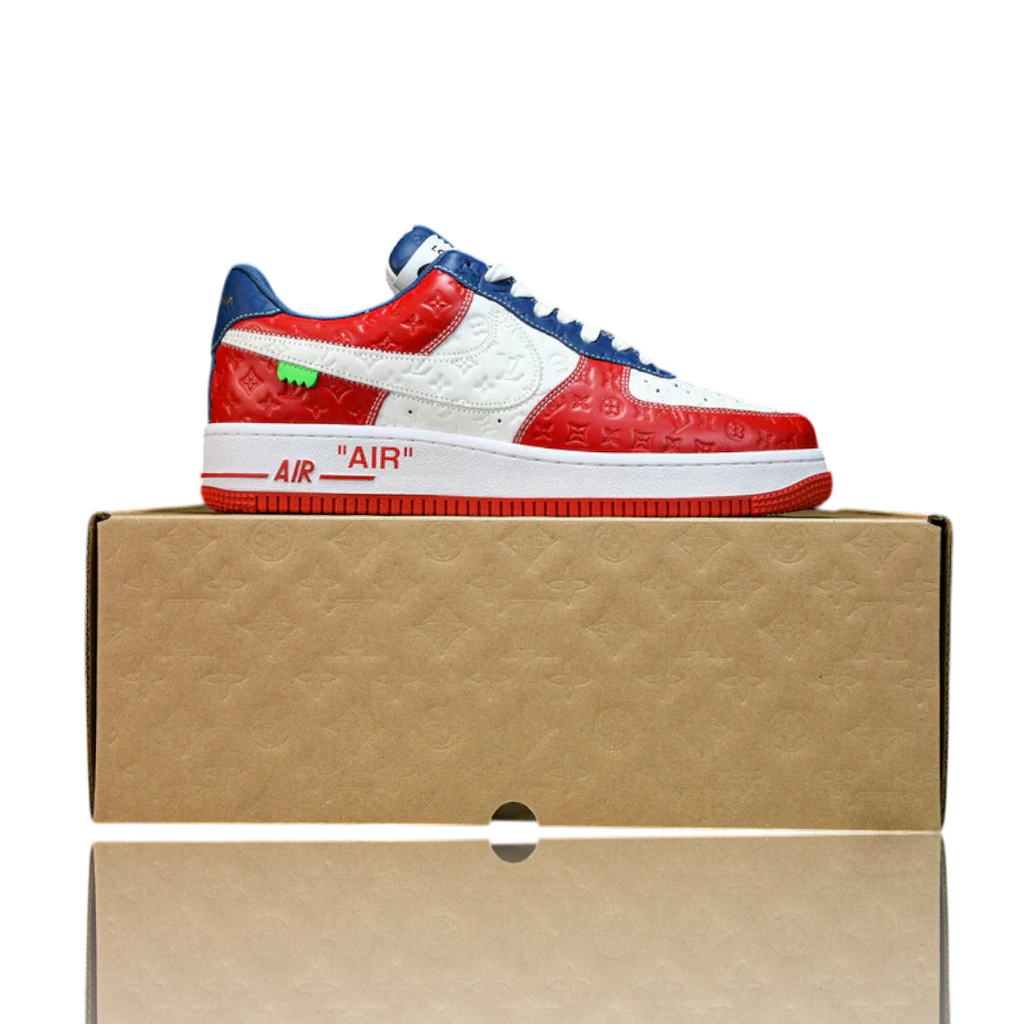 Louis Vuittоп x AF1 By Virgil Abloh 'White Red Blue'