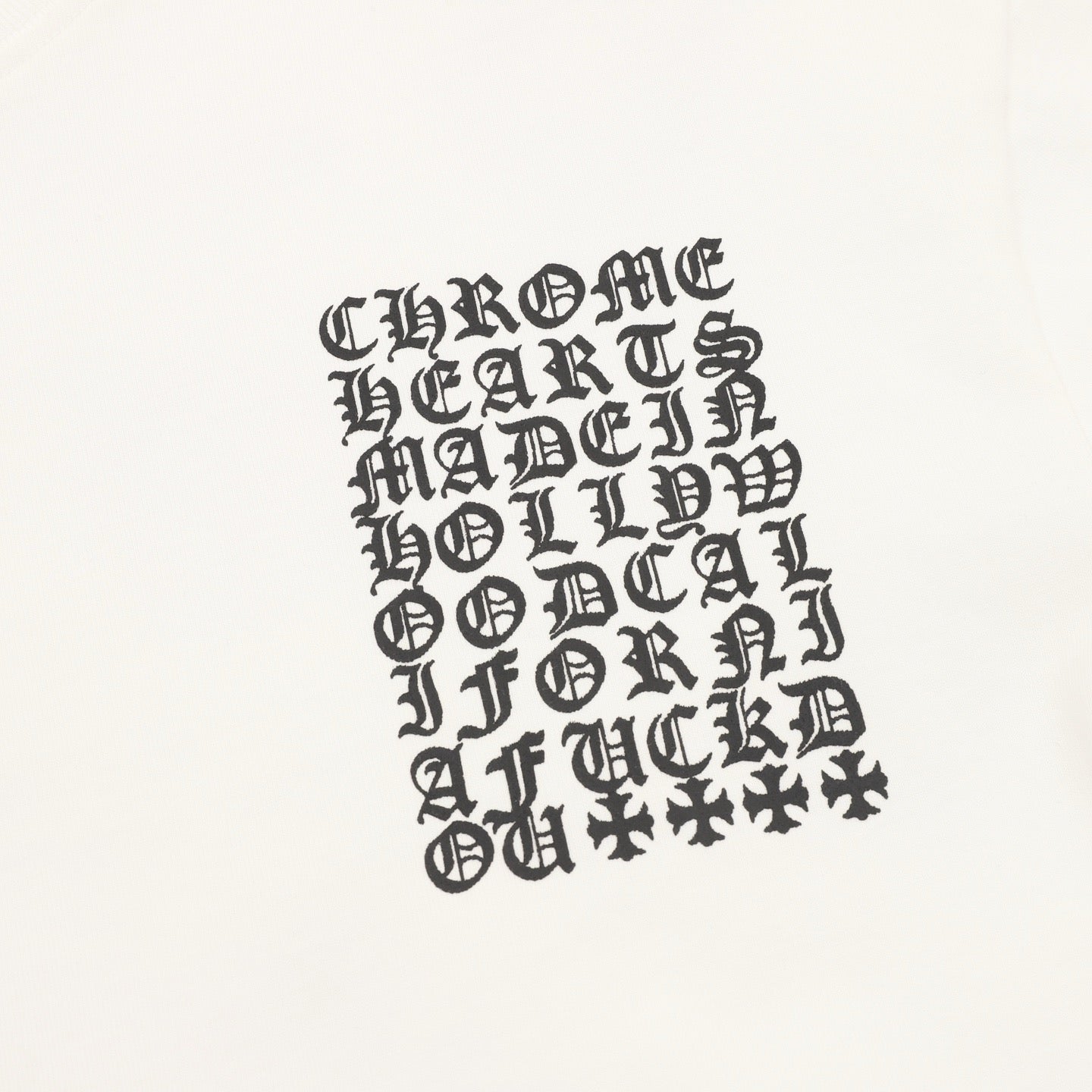 Camiseta Chrome Hearts con estampado multicolor