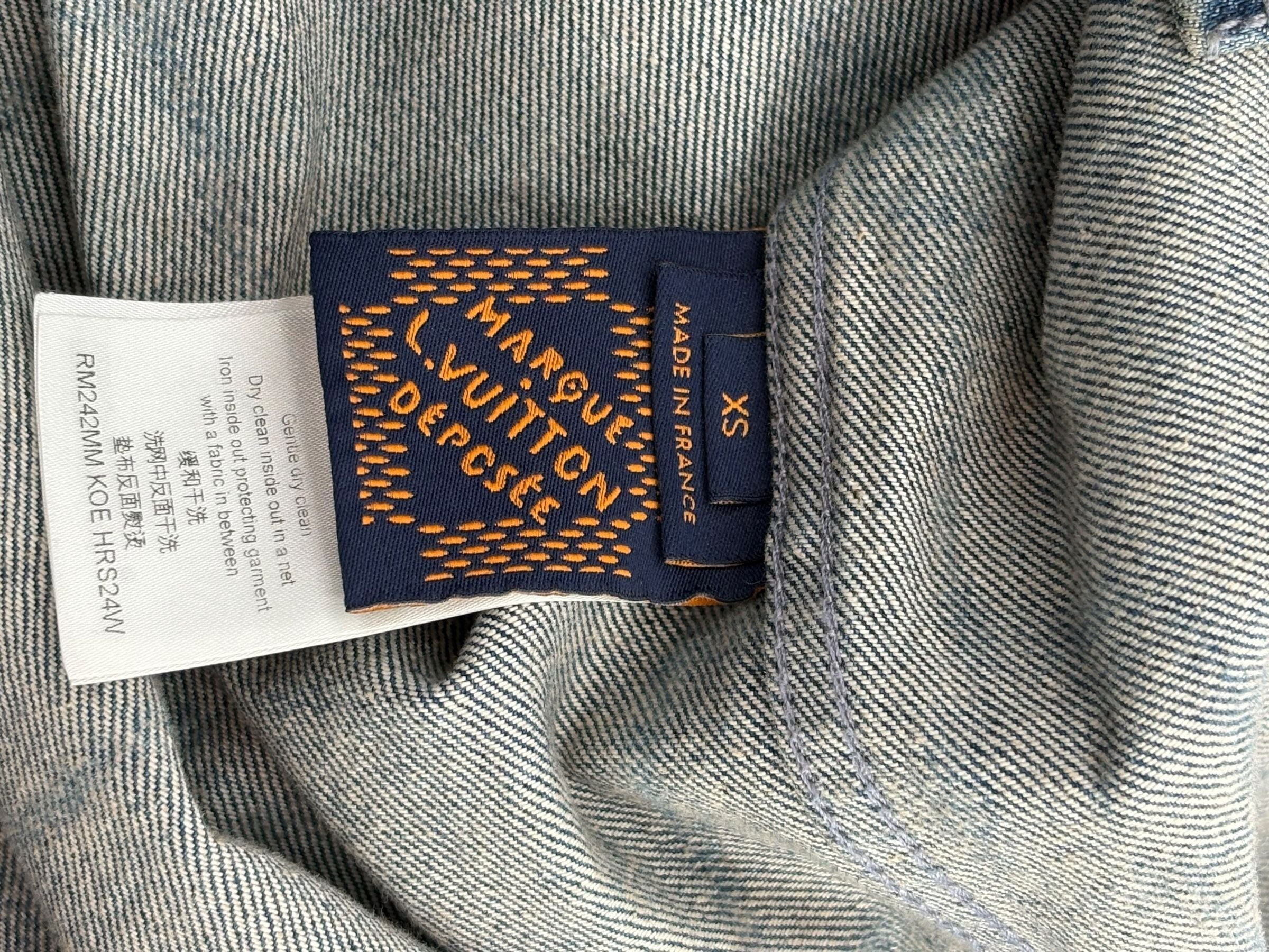 Louis Vuitton Barb Wire Monogram Denim Shirt