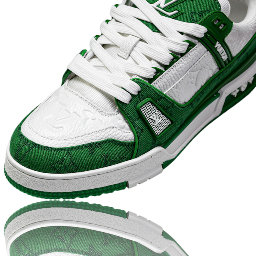 Louis Vuittоп Trainer Low 'Monogram Denim White Green'