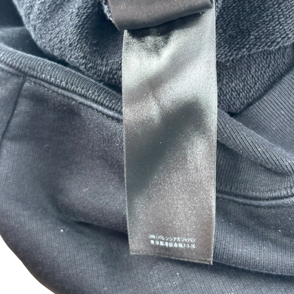 Balenciaga Political Campaign Large Fit Hoodie Black