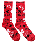 Chrome Hearts Single Stencil Sock Pair Red