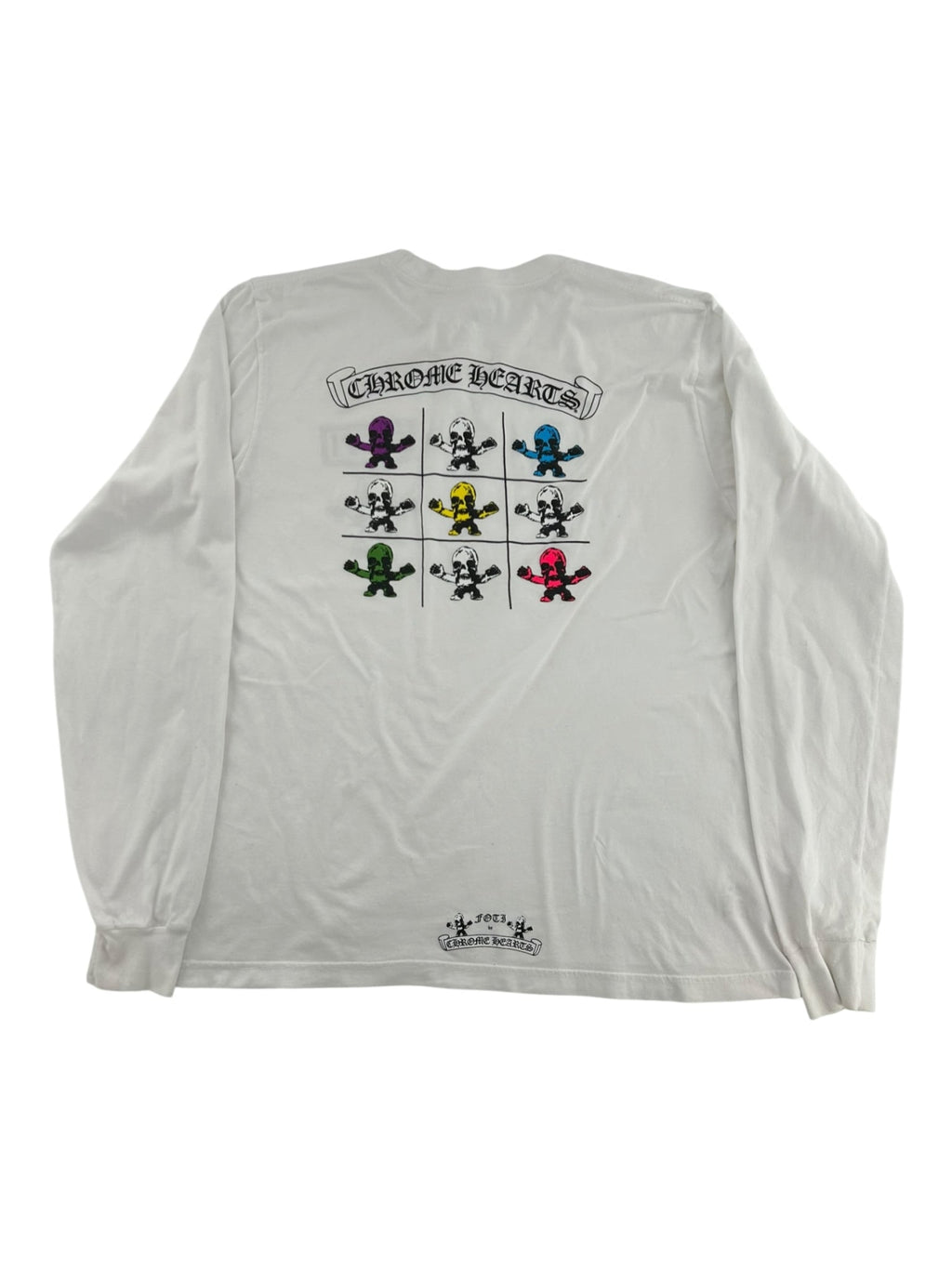 Chrome Hearts Multi Rainbow Foti Teeter Harris White Long Sleeve Tee