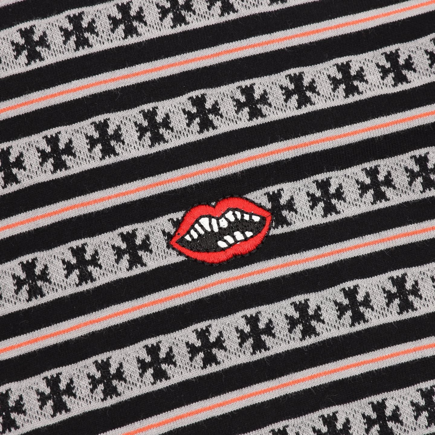 Chrome Hearts Cross-Striped T-Shirt