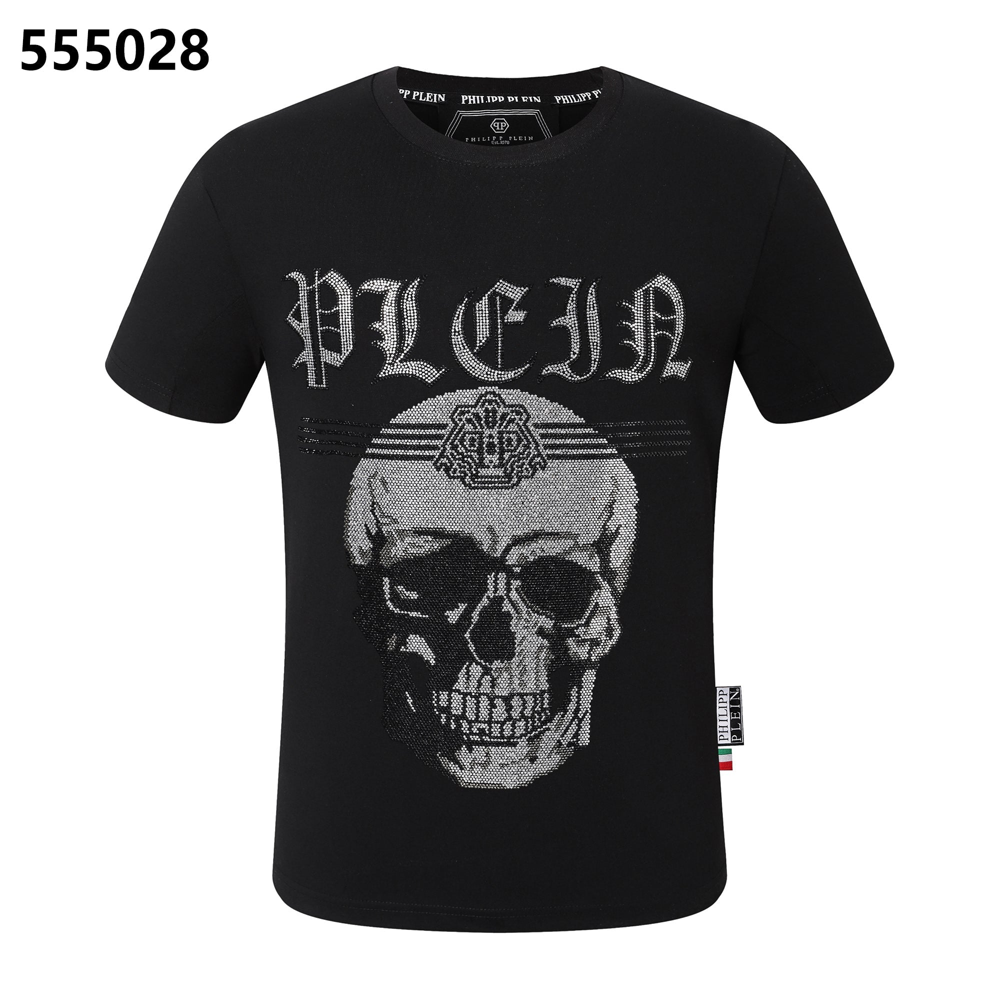 PHILIPP PLEIN Skull-Print Crew-Neck T-Shirt