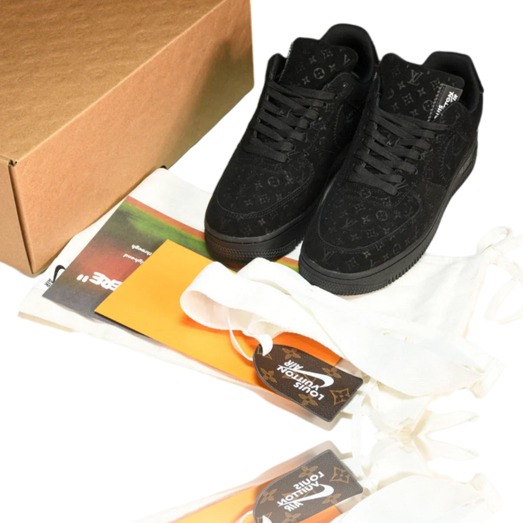 Louis Vuittоп x AF1 By Virgil Abloh ‘Black’