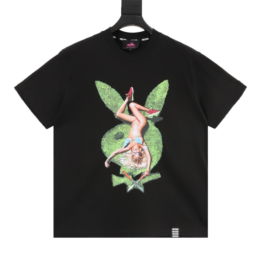 GOOD BRAND GB Green Lawn Girl Short-Sleeve T-Shirt