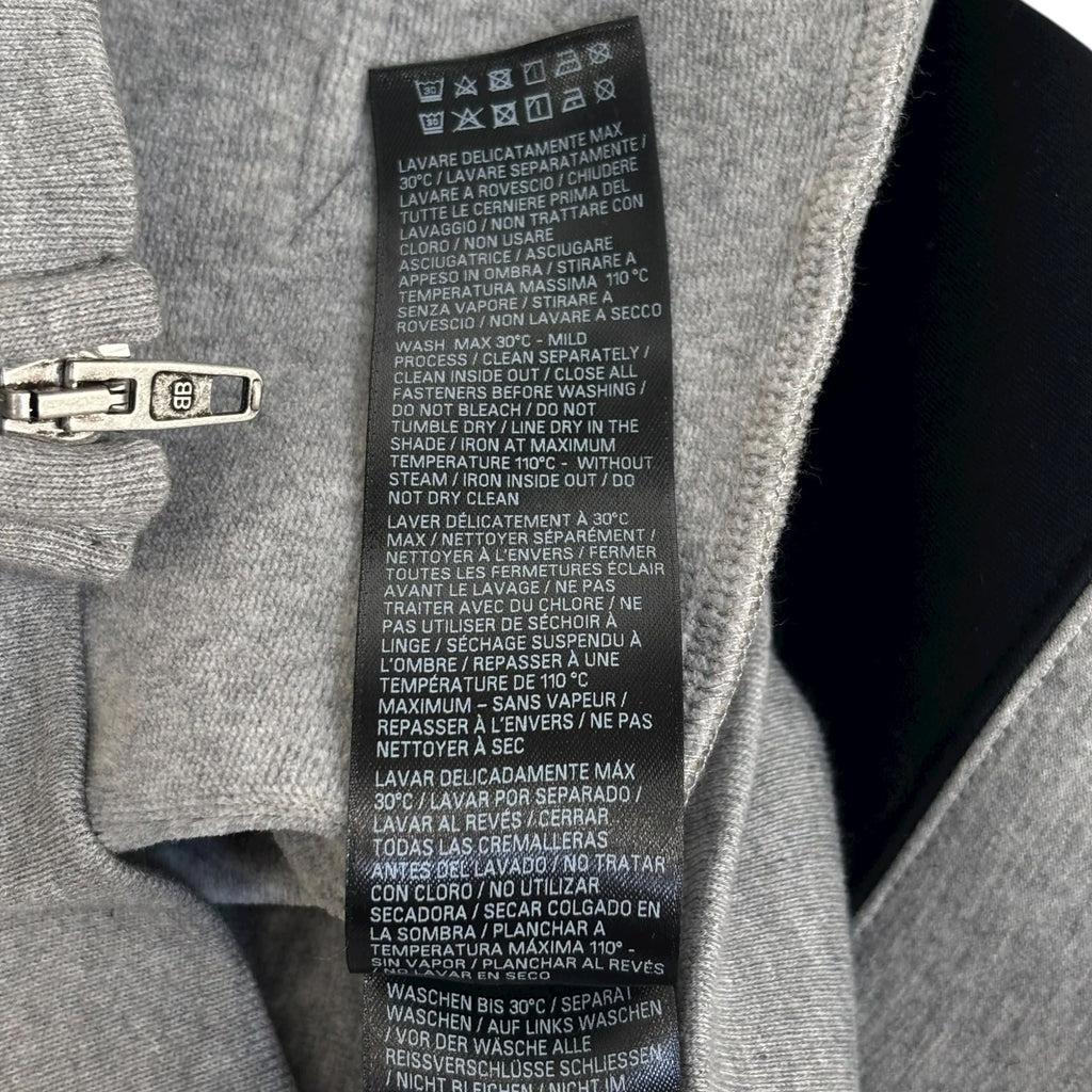 Balenciaga Gray & Black Technical Jersey Hoodie "Grey"